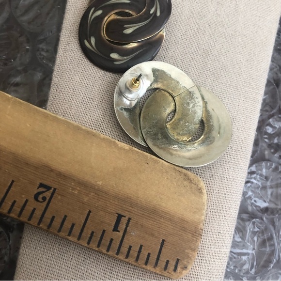 Vintage Pierced Earrings - Picture 2 of 2
